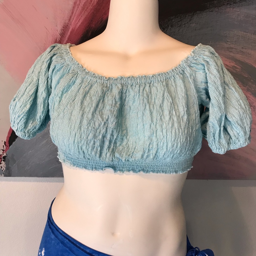 Off Shoulder Crop Top